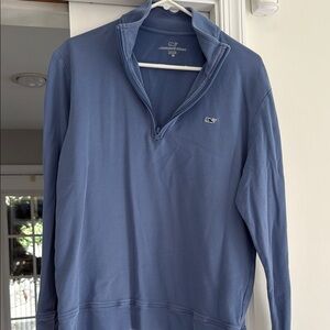 Vineyard Vines Men's Zip Up Sweater in Blue
